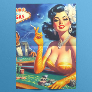 Papel De Seda Vintage Casino Woman