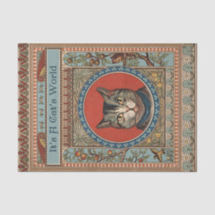 Papel De Seda Vintage Cat's Life for Kitty Cat Classic