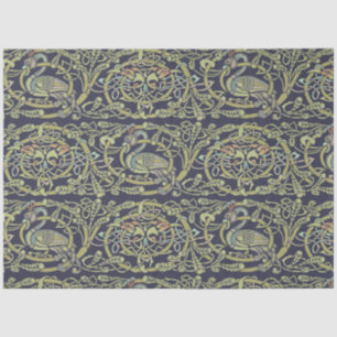 Papel De Seda Vintage Celtic Knot Peacock Padrão Frieze