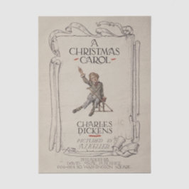 Papel de Seda Vintage Charles Dickens A Christmas 
