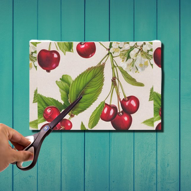Papel De Seda Vintage Cherries (Criador carregado)
