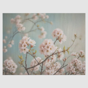 Papel De Seda Vintage Cherry floresce