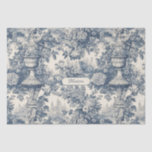 Papel De Seda Vintage chic Blue toile de jouy monograma<br><div class="desc">Elegante vintage Papel de tecido do monograma azul toile de jouy. Belo padrão perfeito de jouy Azul em fundo branco.impressões de Toile são uma fúria constante no momento, este é um elegante e ornamentado toile de jouy com cor damasco exótica, um estilo divertido que atualmente está se tornando atraente para...</div>