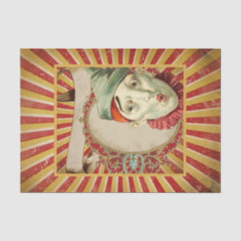 Papel De Seda Vintage Circus Clowe Paper