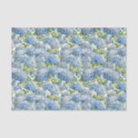 Papel De Seda Vintage Classic Blue Hydrangea Padrão Floral<br><div class="desc">Este papel de tecido de estilo antigo apresenta flores azuis românticas de hydrangea. Perfeito para embrulho de presente de casamento ou para projetos de artesanato,  incluindo a dissociação. Projetado pelo artista mundialmente famoso ©Tim Coffey.</div>