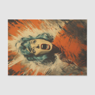 Papel De Seda Vintage Classic Horror Movie Gritar