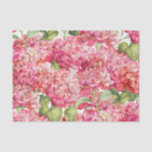Papel De Seda Vintage Coral Cor-de-rosa Hidrangea Padrão Floral<br><div class="desc">Este papel de tecido floral de estilo vintage apresenta flores de hydrangea rosa-coral romântica num padrão gracioso. Perfeito para embrulho de presente de casamento ou para projetos de artesanato,  incluindo desacoplamento. Concebido pelo artista mundialmente famoso ©Tim Coffey.</div>