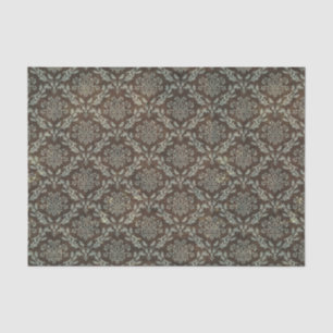 Papel De Seda Vintage, damasco, victorian, greybrown, preto,