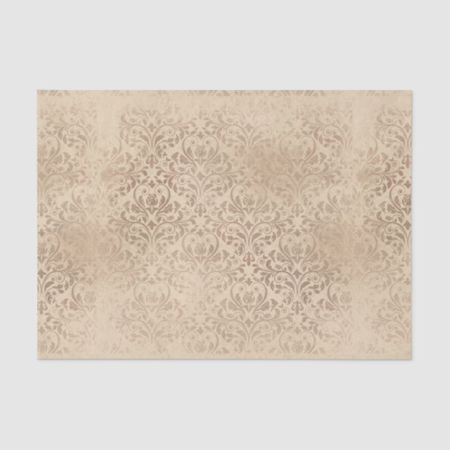 Papel De Seda Vintage Damask (Frente )
