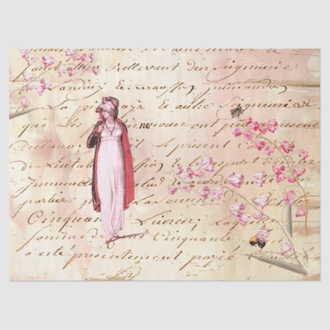 Papel De Seda Vintage de Regência (Frente )