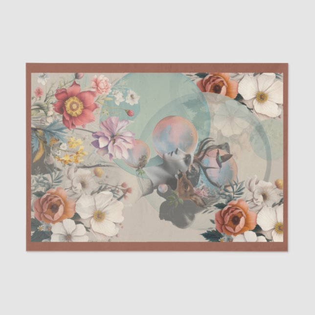 Papel De Seda Vintage Decoupage paper (Frente )