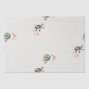 Papel De Seda Vintage deixa a aventura começar o Chá do menino
