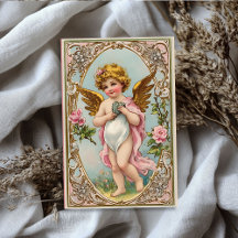 Vintage Dia de os namorados de anjo cupido vitoria