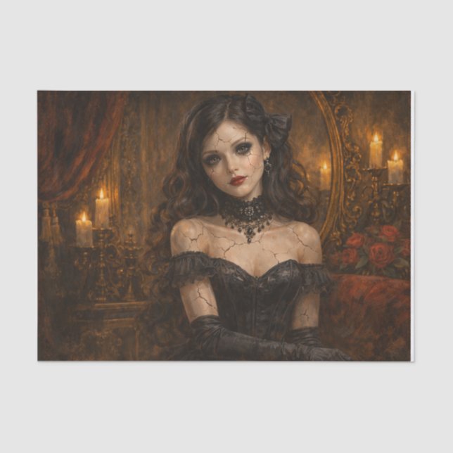 Papel De Seda Vintage Doll  (Frente )