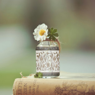 Papel De Seda Vintage Dourada Chinoiserie Floral Decoupage