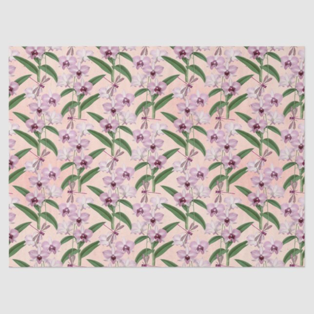 Papel De Seda Vintage Dragonflies Series Design 13 (Frente )