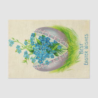Papel De Seda Vintage Easter Ovo Melhor Páscoa Deseja Saudação