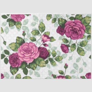 Papel De Seda Vintage Elegant Modern Floral