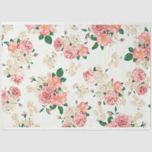 Papel De Seda Vintage Elegant Modern Floral Tissue Paper