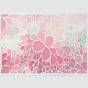 Papel De Seda Vintage Elegant Modern Floral Tissue Paper