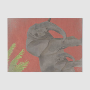 Papel De Seda Vintage Elephant