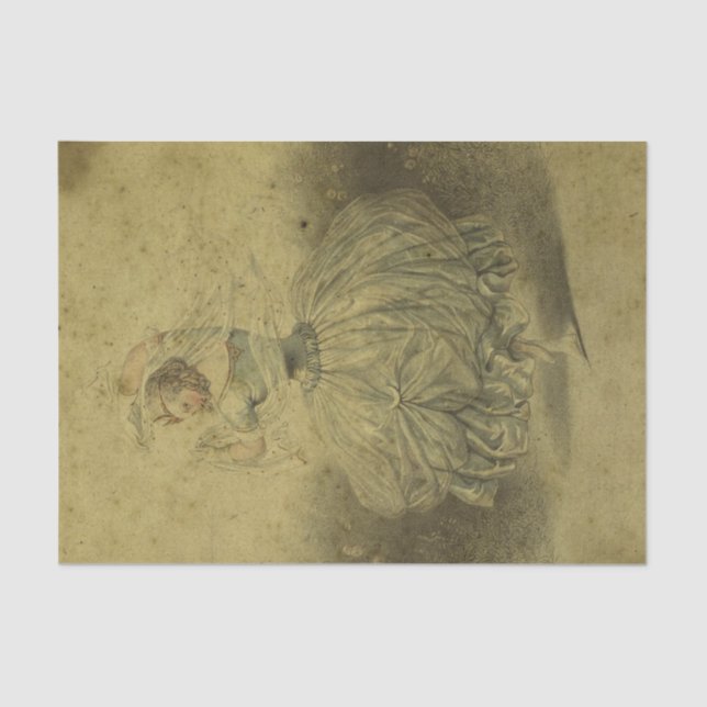 Papel De Seda Vintage Ephemera Dancer (Frente )