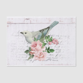 Papel De Seda Vintage Ephemera Floral