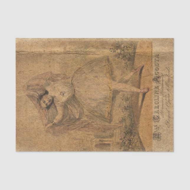 Papel De Seda Vintage Ephemera Opera (Frente )