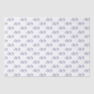 Papel De Seda Vintage Estylized Polo Match Desenho #2 Azul
