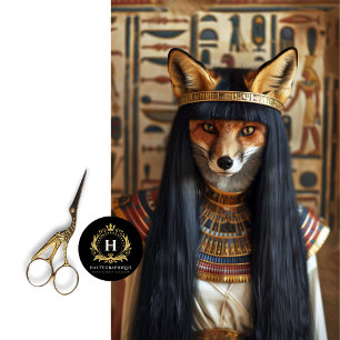 Papel De Seda Vintage Floral Cleopatra Egípcia Fox Decoupage