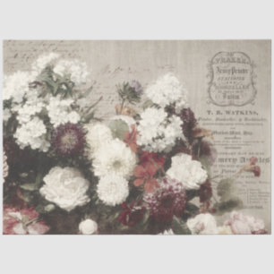 Papel De Seda Vintage Floral Ephemera Decoupage