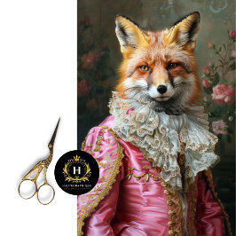 Papel De Seda Vintage Floral King Louis Fox Decoupage