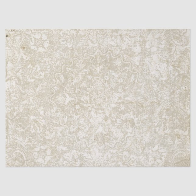 Papel De Seda Vintage Floral Medallion Decoupage (Frente )