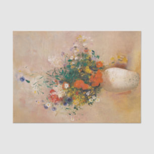 Papel De Seda Vintage Floral Painting de Redon: Vase das Flores