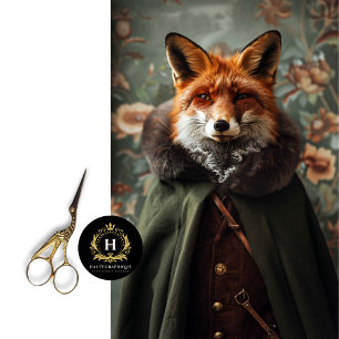 Papel De Seda Vintage Floral Robin Hood Fox Decoupage