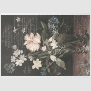 Papel De Seda Vintage Floral Still Life Decoupage
