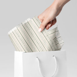 Papel De Seda Vintage Floral Strike Cream, Azul e Verde