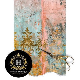 Papel De Seda Vintage Floral Textura Rústica Francesa Decoupage