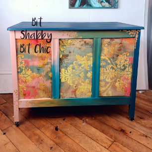 Papel De Seda Vintage Floral Textura Rústica Francesa Decoupage