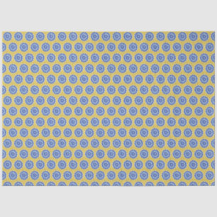 Papel De Seda Vintage Floral Yellow Azulejo Português