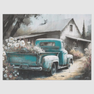 Papel De Seda Vintage Ford Truck Tissue Paper