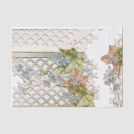 Papel De Seda Vintage Forget-Me-Nots