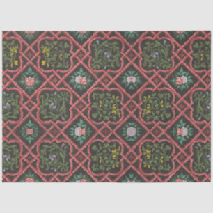 Papel De Seda Vintage French Floral Trellis Wallpaper Decoupage