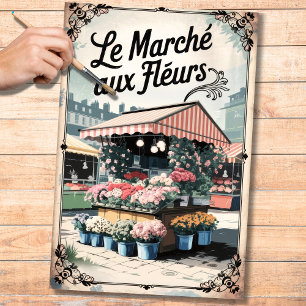 Papel De Seda Vintage French Flower Market 2 Decoupage Paper
