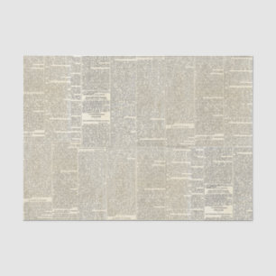 Papel De Seda Vintage French Newspaper Tissue Paper