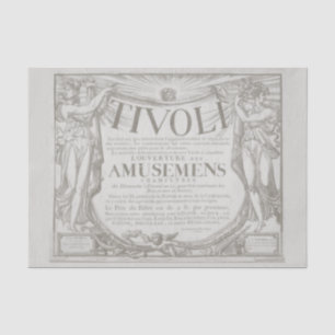 Papel De Seda Vintage French Paris 1802 Poster Tivoli