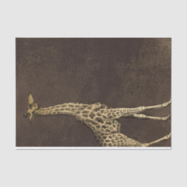 Papel De Seda Vintage Giraffe