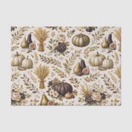 Papel De Seda Vintage Gold Figs Elegant Thanksgiving