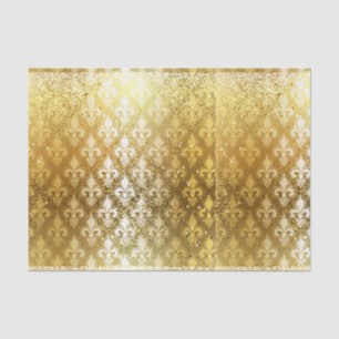 Papel De Seda Vintage,gold,fleur de lis,antigo,vintage,chic,dive