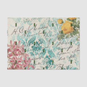 Papel De Seda Vintage Green Beetle Ephemera